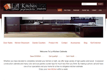 Tablet Screenshot of lakitchencabinets.com